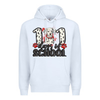 White 101 days of school Premium Hoodie - MaliasSmallBusiness