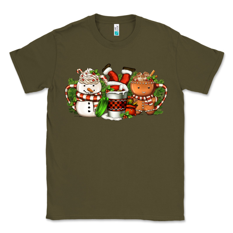 Christmas Coffee Cups Classic Tee by FaDigitalArtStudio | Teevron