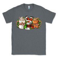 Charcoal Heather Christmas coffee cups Classic Tee - FaDigitalArtStudio
