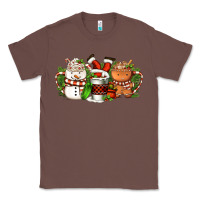 Chestnut Christmas coffee cups Classic Tee - FaDigitalArtStudio