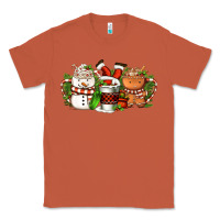 Copper Christmas coffee cups Classic Tee - FaDigitalArtStudio