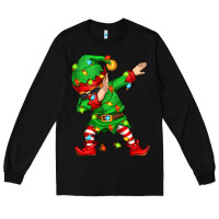 Black dabbing elf Long Sleeve Tee - Zillion Design Studio