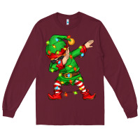 Burgundy dabbing elf Long Sleeve Tee - Zillion Design Studio