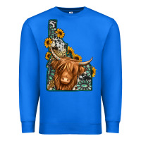 True Royal idaho map long haired cow Premium Sweatshirt - Jasminsmagicworld