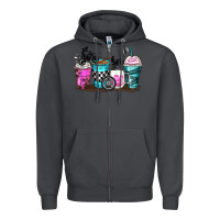 Smoke motocross coffee cups Zipper Hoodie - Zillion Design Studio