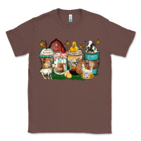 Chestnut farm animals coffee cups Classic Tee - Zillion Design Studio