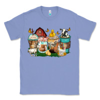 Colony Blue farm animals coffee cups Classic Tee - Zillion Design Studio