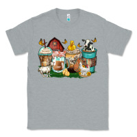 Heather Grey farm animals coffee cups Classic Tee - Zillion Design Studio