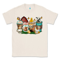 Natural farm animals coffee cups Classic Tee - Zillion Design Studio