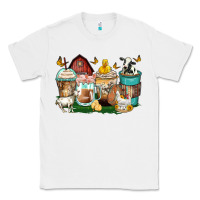 White farm animals coffee cups Classic Tee - Zillion Design Studio