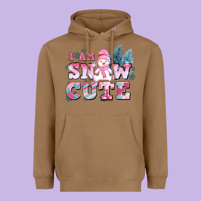 I Am Snow Cute Heavyweight Hoodie Designed By Adodesignshop