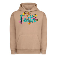 Pigment Burro faith with flower and butterfly Urban Hoodie - NancyCooperArtShop