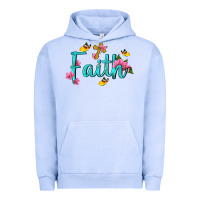 Pigment Grape Ice faith with flower and butterfly Urban Hoodie - NancyCooperArtShop
