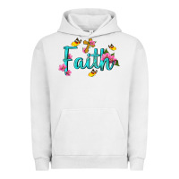 Pigment Lunar Rock faith with flower and butterfly Urban Hoodie - NancyCooperArtShop