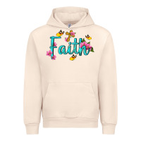 Sandshell faith with flower and butterfly Urban Hoodie - NancyCooperArtShop