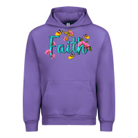 Tulip faith with flower and butterfly Urban Hoodie - NancyCooperArtShop