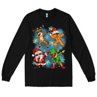 Black dabbing christmas Long Sleeve Tee - Zillion Design Studio