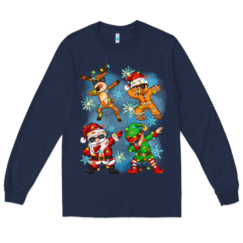 Dabbing Christmas Long Sleeve Tee by Zillion Design Studio | Teevron