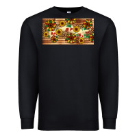 Black juneteenth sunflower's licence plate template Premium Sweatshirt - Artiststas