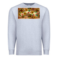 Heather Grey juneteenth sunflower's licence plate template Premium Sweatshirt - Artiststas