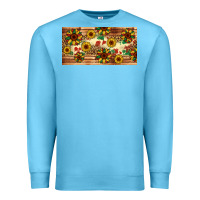 Ocean Blue juneteenth sunflower's licence plate template Premium Sweatshirt - Artiststas