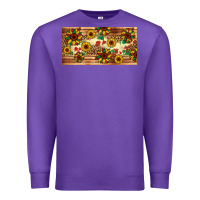 Purple juneteenth sunflower's licence plate template Premium Sweatshirt - Artiststas