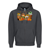 Smoke fall coffee cups Zipper Hoodie - Zillion Design Studio