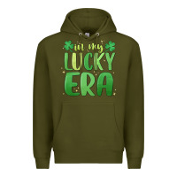 Army Green in my lucky era st. patrick's day Premium Hoodie - MaliasSmallBusiness