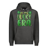 Charcoal Heather in my lucky era st. patrick's day Premium Hoodie - MaliasSmallBusiness