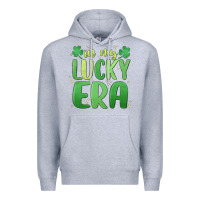 Heather Grey in my lucky era st. patrick's day Premium Hoodie - MaliasSmallBusiness