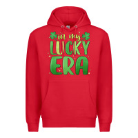 Red in my lucky era st. patrick's day Premium Hoodie - MaliasSmallBusiness