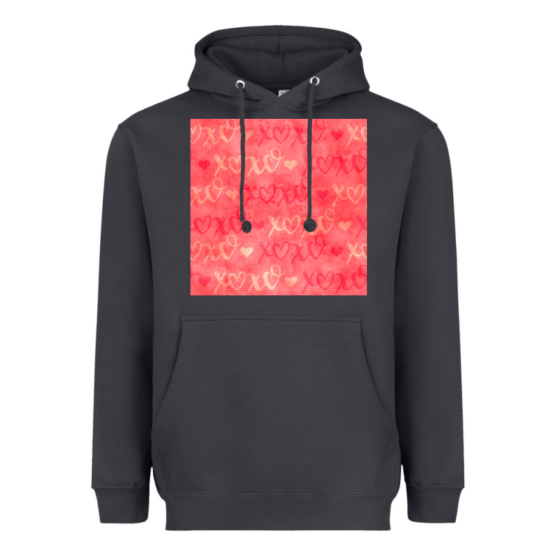 Valentines Day Xoxo Seamless Pattern Heavyweight Hoodie by BundleAndBundleShop | Teevron