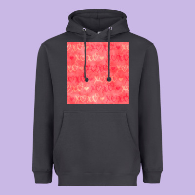Valentines Day Xoxo Seamless Pattern Heavyweight Hoodie Designed By Bundleandbundleshop