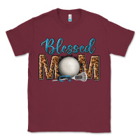 Burgundy western blessed mom with lacrosse Classic Tee - texasbilliewilder