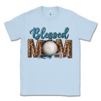 Dusty Blue western blessed mom with lacrosse Classic Tee - texasbilliewilder