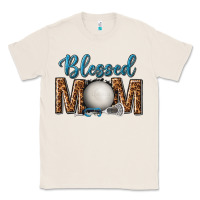 Natural western blessed mom with lacrosse Classic Tee - texasbilliewilder