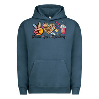 Pigment Midnight Navy peace love nursing Urban Hoodie - MaliasSmallBusiness