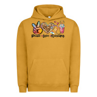 Pigment Peanut Butter peace love nursing Urban Hoodie - MaliasSmallBusiness