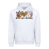 White peace love nursing Urban Hoodie - MaliasSmallBusiness