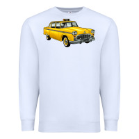 White taxi cab Premium Sweatshirt - Artiststas
