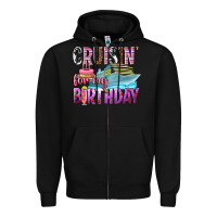 Black Cruisin' for my birthday Zipper Hoodie - texasbilliewilder
