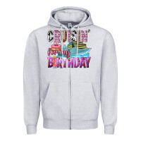 Heather Grey Cruisin' for my birthday Zipper Hoodie - texasbilliewilder