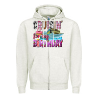 Oatmeal Heather Cruisin' for my birthday Zipper Hoodie - texasbilliewilder