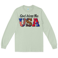 Matcha god bless the usa Long Sleeve Tee - texasbilliewilder