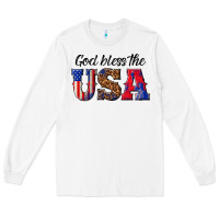 White god bless the usa Long Sleeve Tee - texasbilliewilder