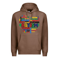 Chestnut autism heart Premium Hoodie - MaliasSmallBusiness