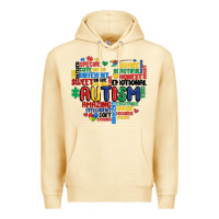 Pina Colada autism heart Premium Hoodie - MaliasSmallBusiness