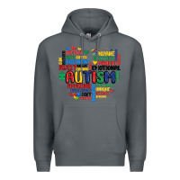 Rock autism heart Premium Hoodie - MaliasSmallBusiness