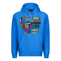 True Royal autism heart Premium Hoodie - MaliasSmallBusiness