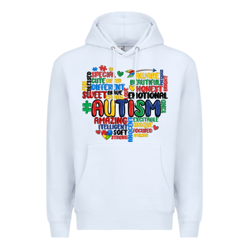 Autism Heart Premium Hoodie by MaliasSmallBusiness | Teevron